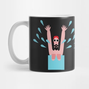 Funny Wild swimming man Mug